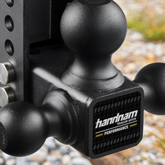 Handnam dual anti-theft pins locks enhance hitch security during stops