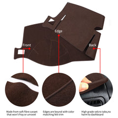 HanLanKa brown dash mat protecting against sun fading and dirt