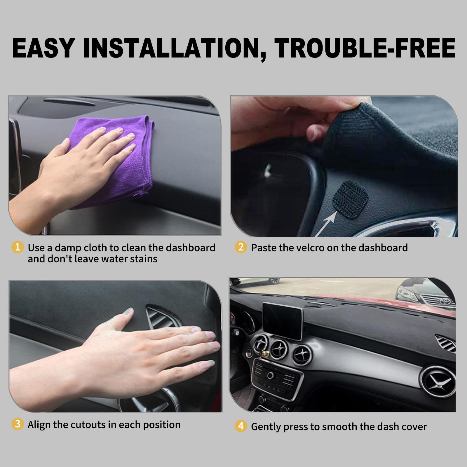 HanLanKa dashboard cover for Toyota 4Runner 89-95 comes with a lifetime warranty.
