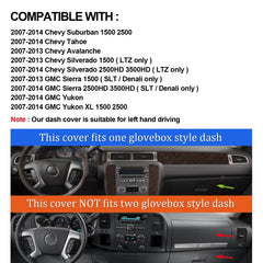 HanLanKa Yukon XL dash mat laser-fit interior protection
