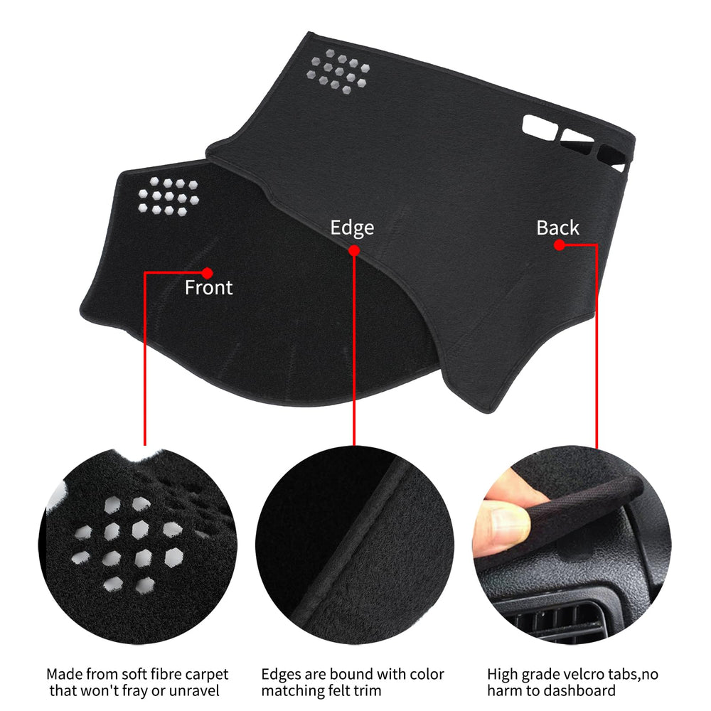 HanLanKa sun-protection dash cover for ES350 minimizes glare during driving.