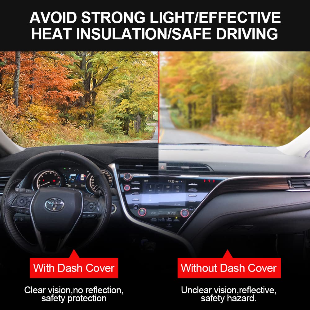 HanLanKa Velcro dash cover ES350 ensures quick install and firm hold.