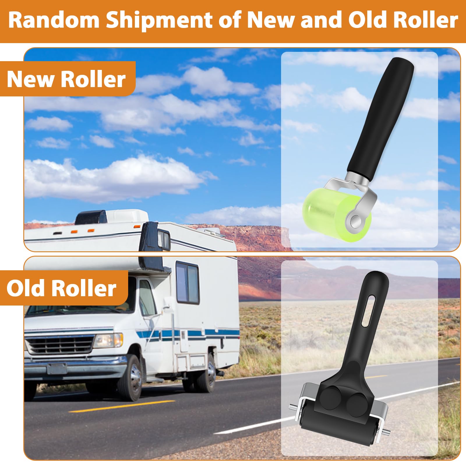 Hanotic roller included helps press tape for strong adhesion during installation