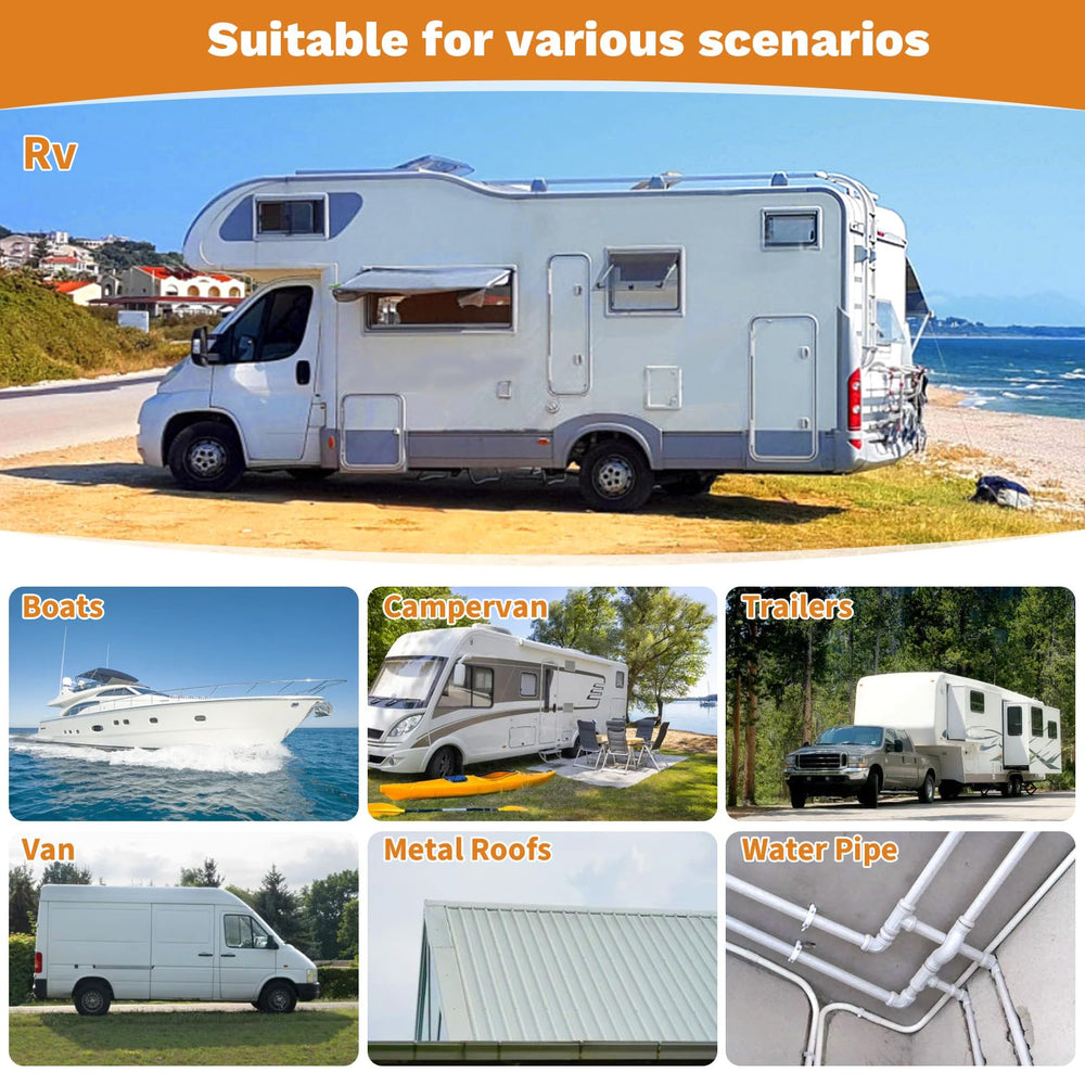 Hanotic RV repair tape covers cracks and seams for reliable repair