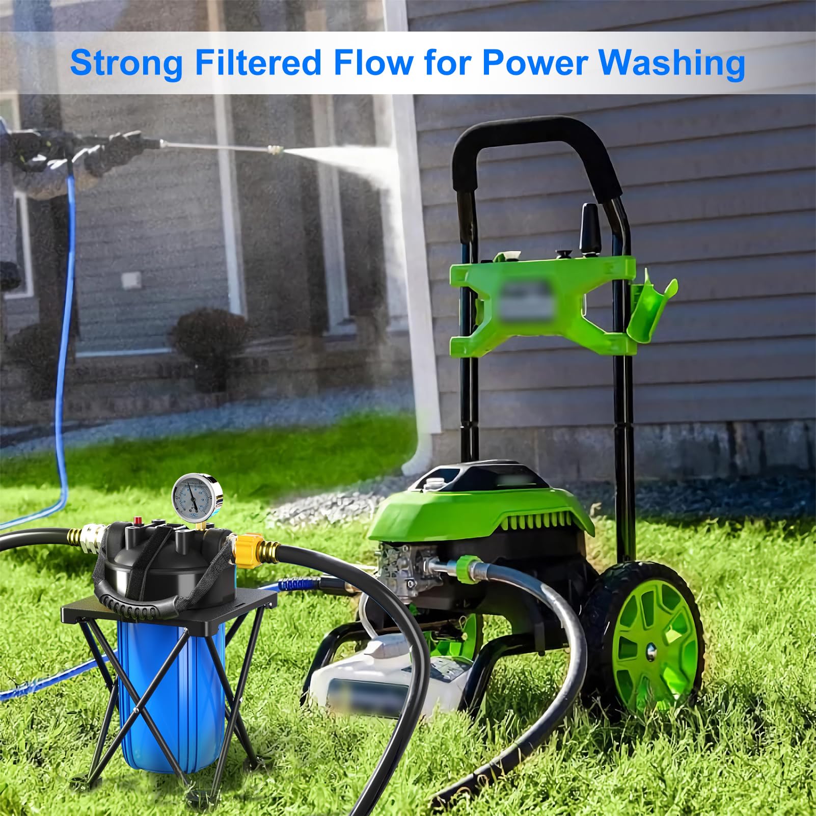 Hansing anti-clog technology graphic highlights steady flow.