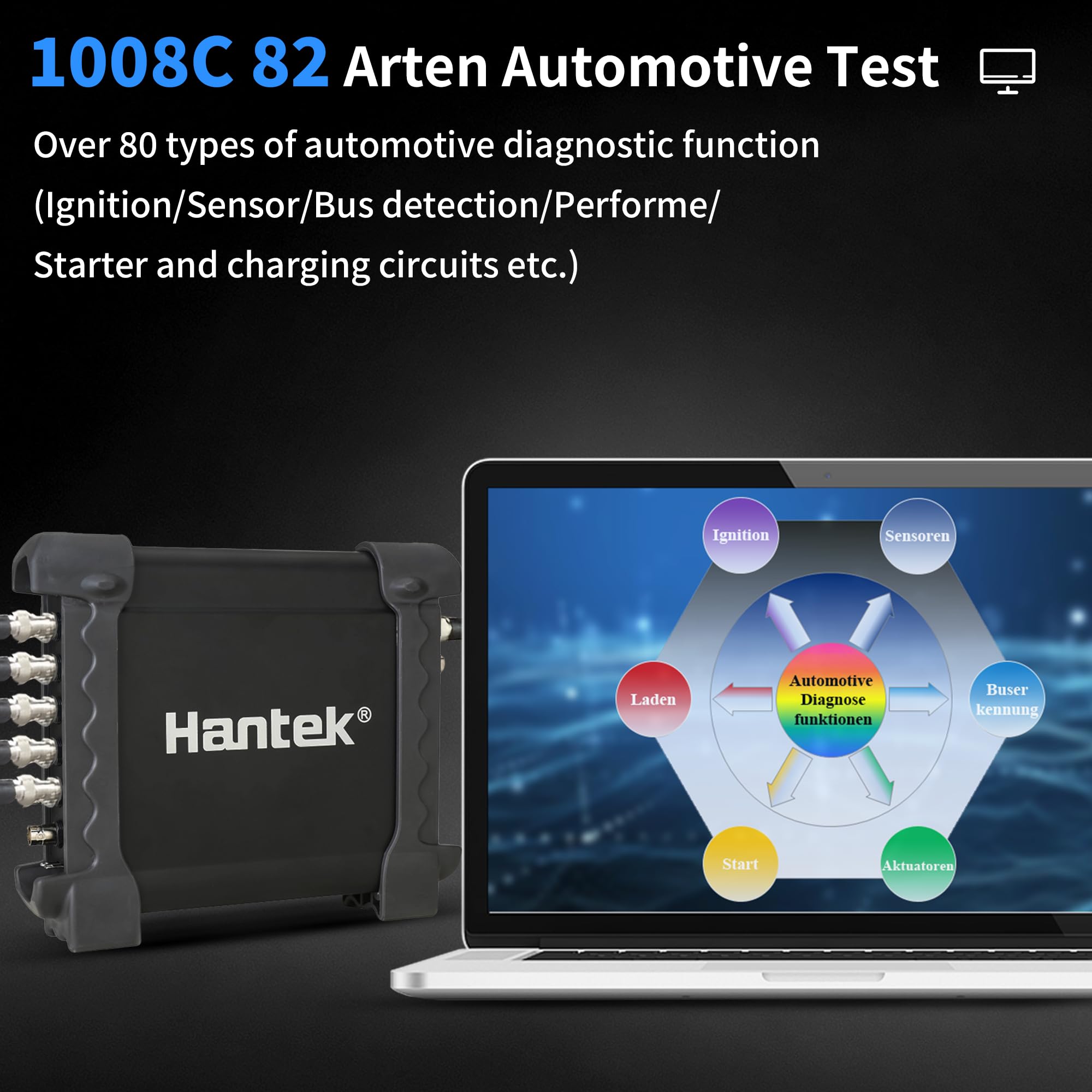Hantek 1008C eight-channel architecture for versatile signal capture