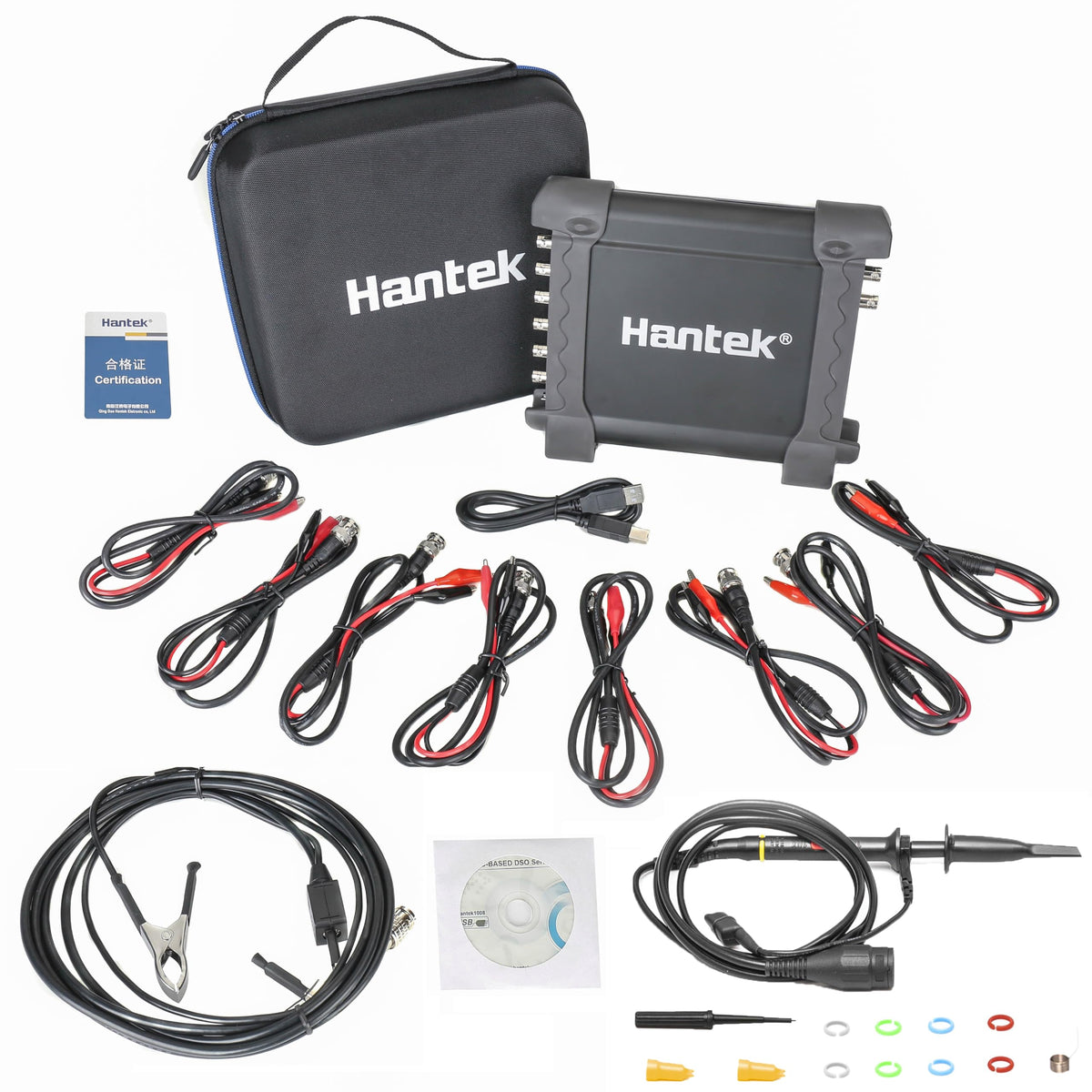 Hantek 1008C oscilloscope front view for automotive diagnostics