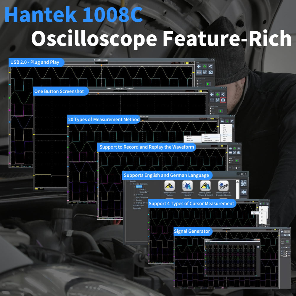 Hantek 1008C programmable signal generator interface with LVTTL outputs