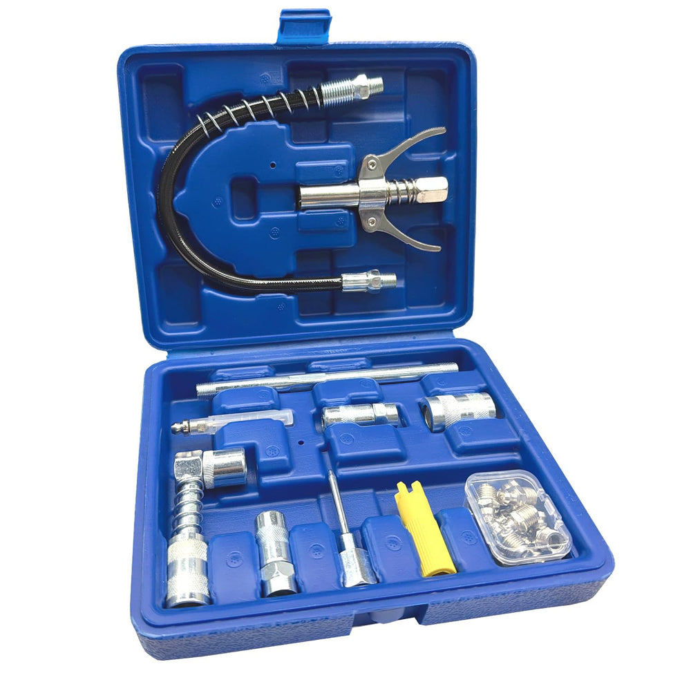 HANTUO 17-piece kit with quick-connect for easy lubrication tasks