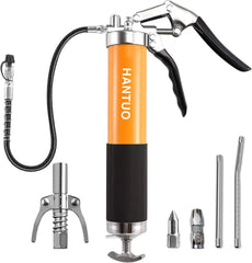 HANTUO grease gun with pistol grip for easy one-handed lubrication