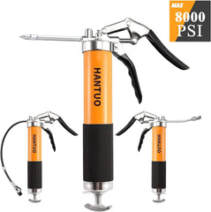 HANTUO grease gun quick-release coupler enabling fast, clean lubrication