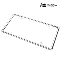 Hanwell chrome license frame with mirror finish enhances your car’s polished look