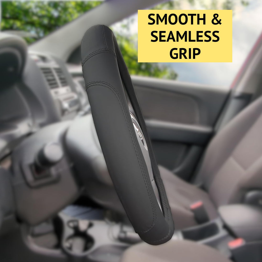 HANWOLF leather cover with non-slip grip for comfortable daily driving