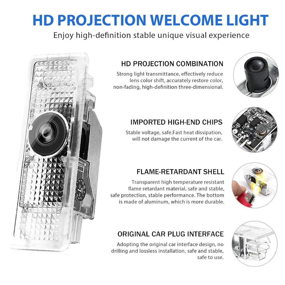 HAOGI aluminum alloy shell door light stays cool and durable during drives.