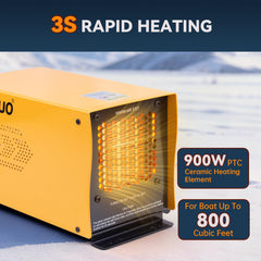 Compact Haoguo unit designed for tight bilge installation.