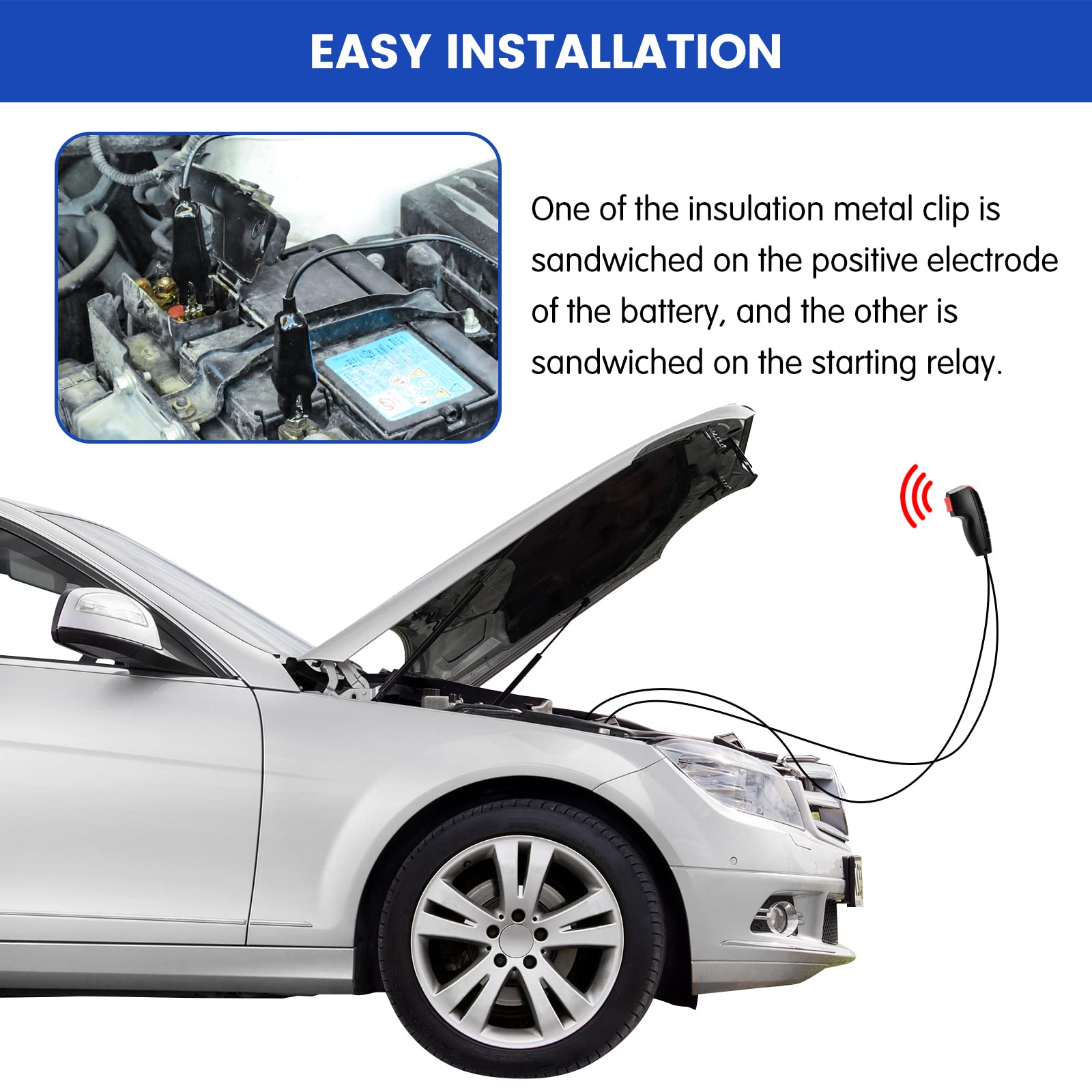 Haoguo remote starter switch durable build supports long-term vehicle use.