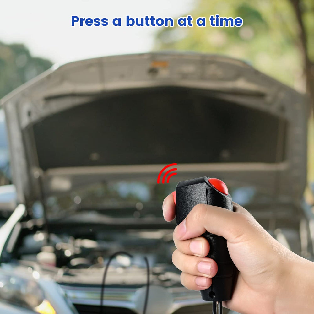 Haoguo remote starter switch ergonomic handle reduces fatigue during operation.
