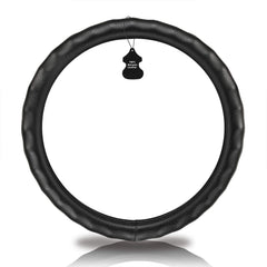 HAOKAY leather steering wheel cover delivers soft, comfortable touch.
