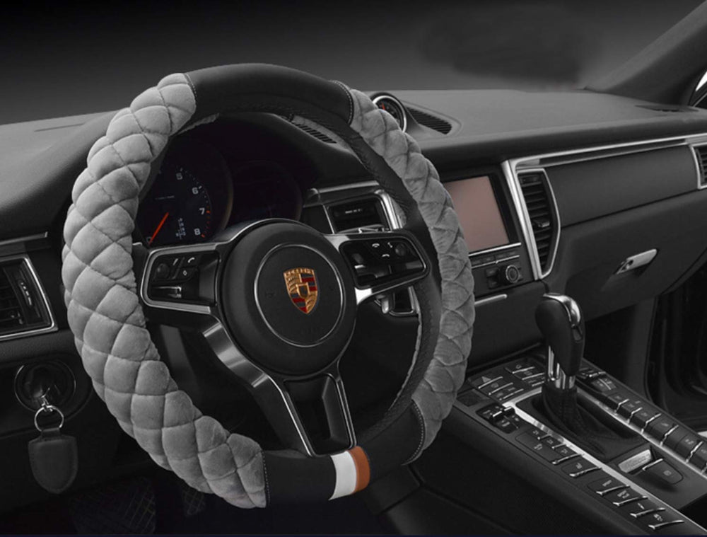 HAOKAY installation view on a 15-inch steering wheel