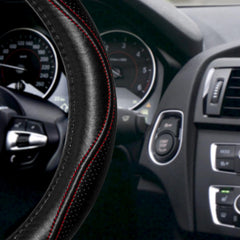 Universal 14.5–15 inch fit demonstrated on a standard wheel.