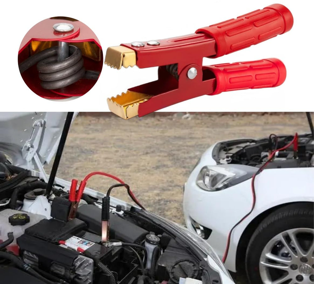 Haokixin 12V-1000A capacity clamps handle high-current tasks on cars and boats.
