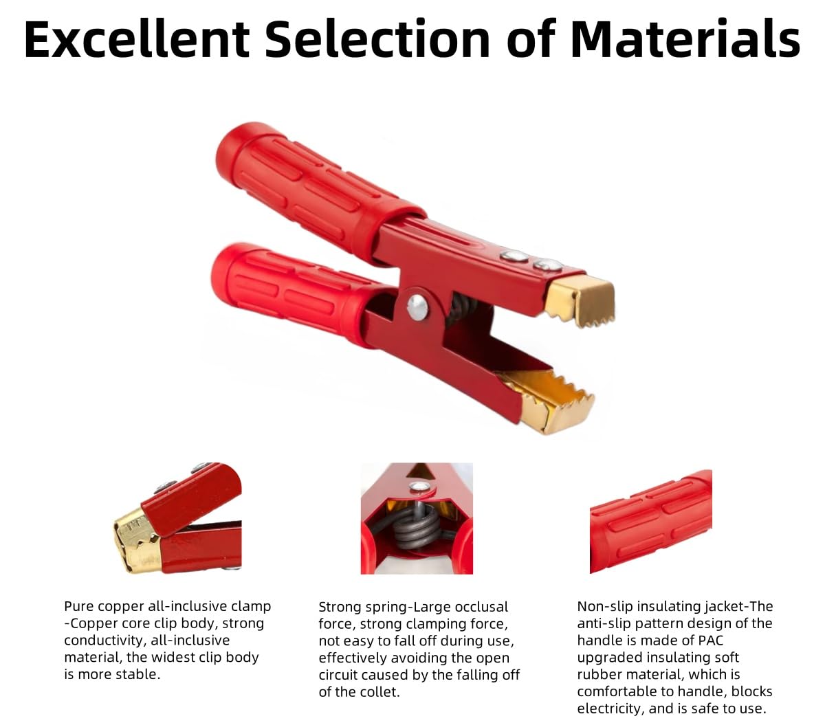 Haokixin pure copper core clips ensure minimal loss and efficient conductivity.