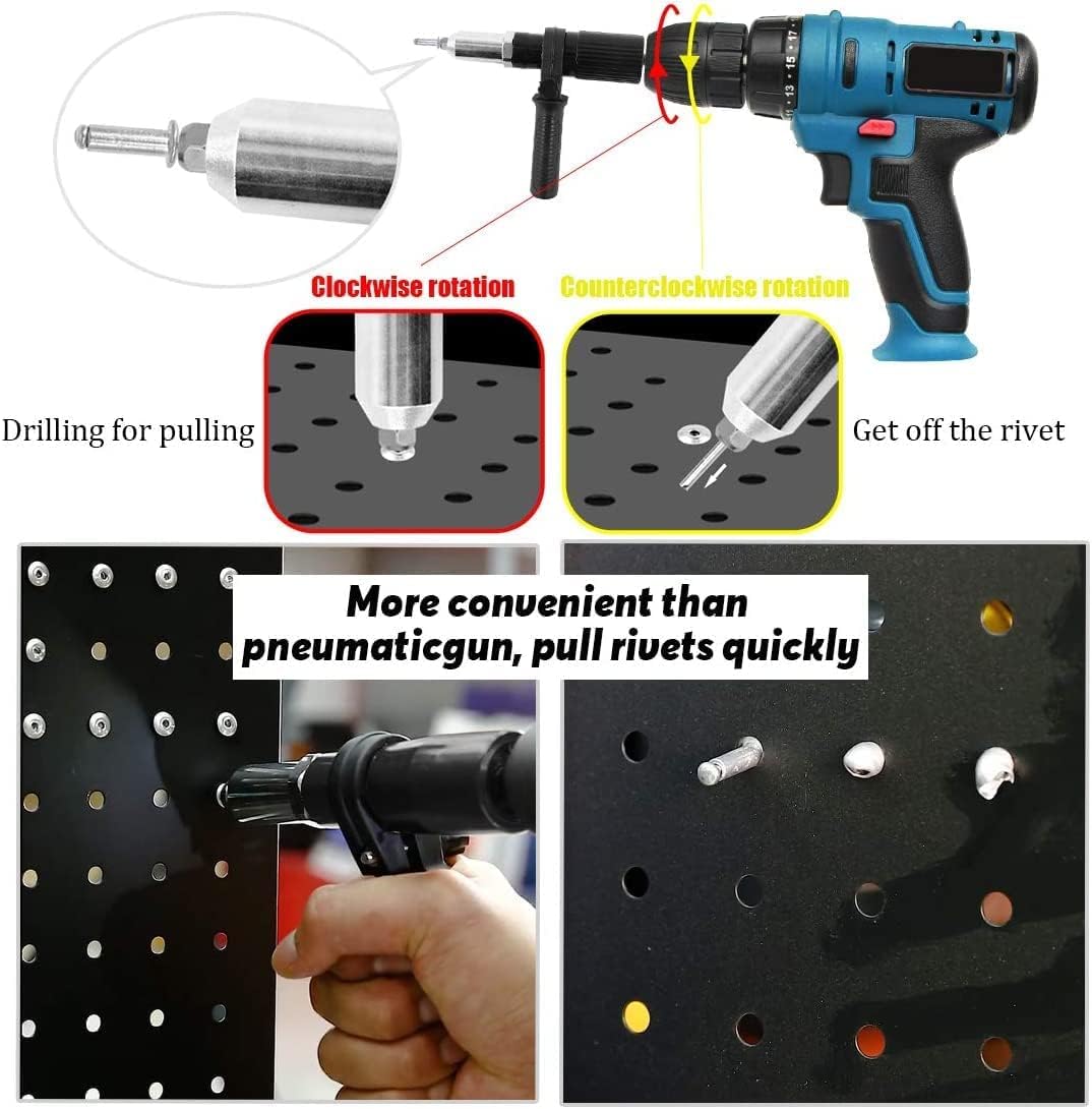 Haokixin rivet gun ergonomic handle provides comfortable grip.