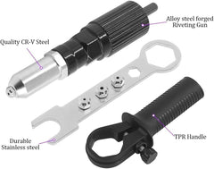 Haokixin rivet gun in use during a quick assembly.