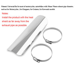 Haosie polished metal heat shield surface adds a sleek, durable touch
