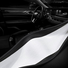 HAOTULE breathable wear-resistant leather keeps steering comfortable on long drives.
