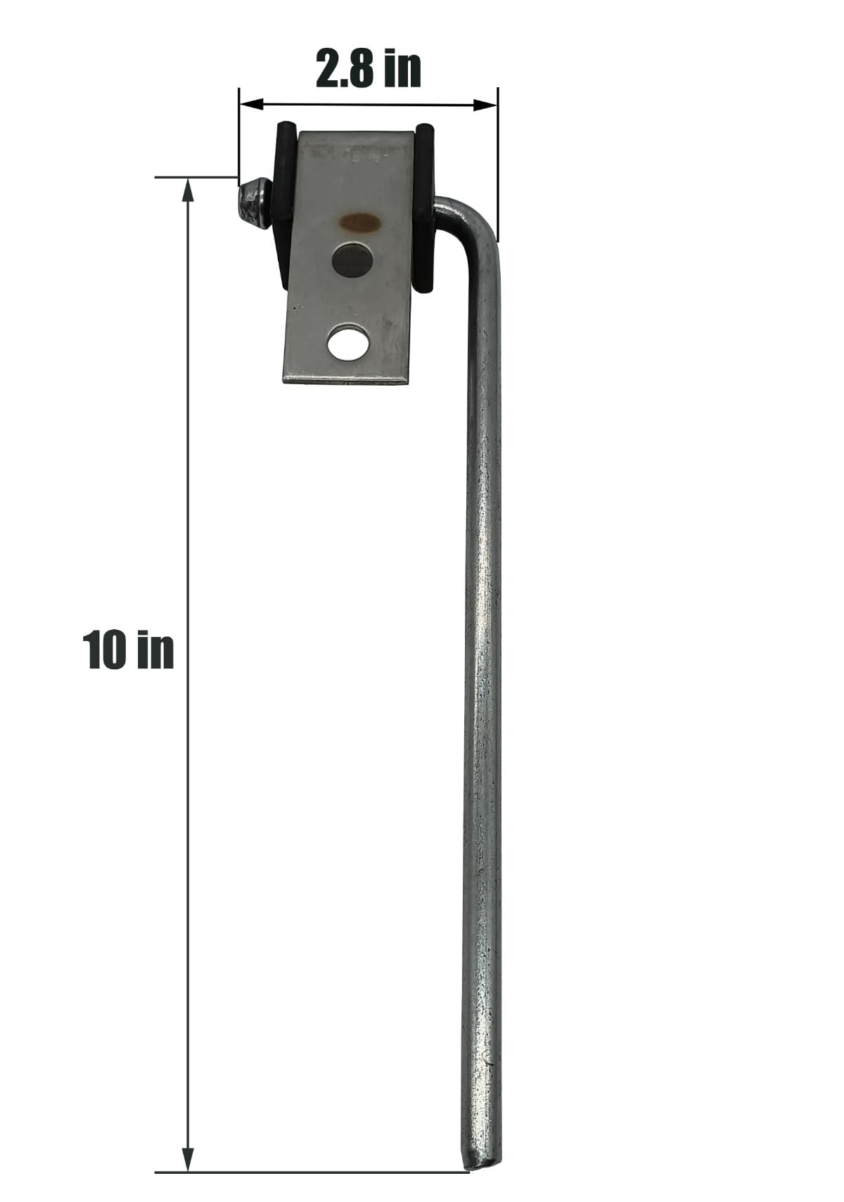 HAOXAOON 3/8in by 10in rod shows sturdy length for weld-on hangers.