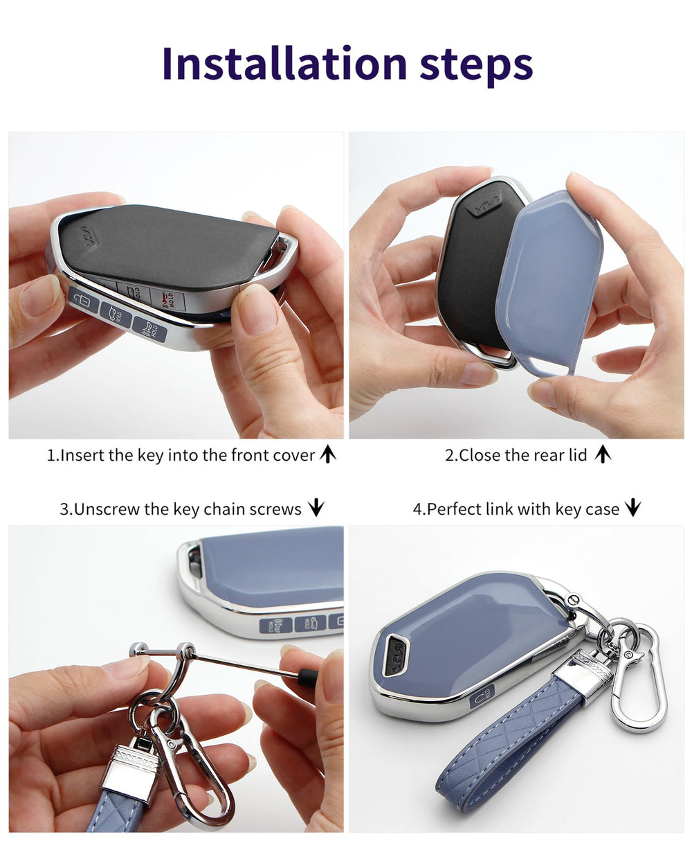 HAOYOUMEI blue sport-style shell complements daily use without hindering function.