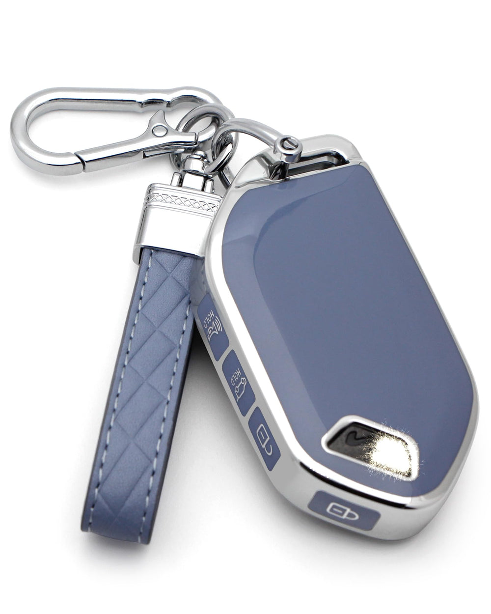 HAOYOUMEI packaging showcases premium protection and sport style for the blue key cover.