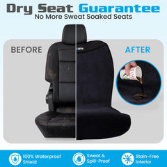 HAPPEGEAR Happeseat non-slip backing keeps the cover securely in place during entry and exit