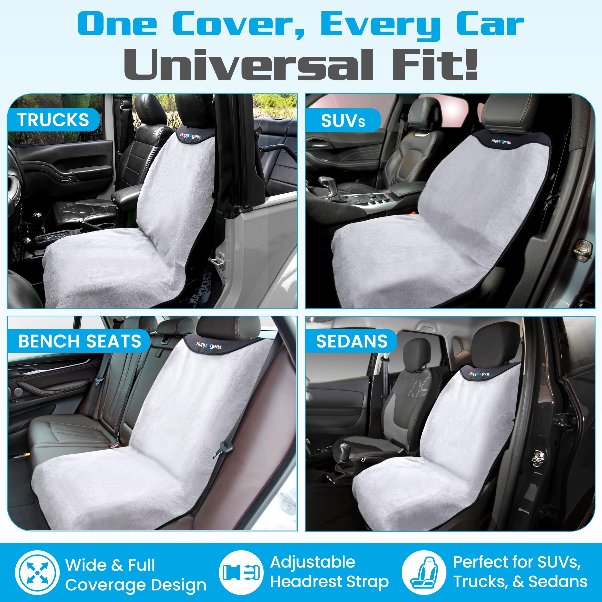 HAPPEGEAR Happeseat waterproof cover on bucket seat in a car