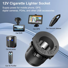 Hapytrip 150W waterproof cigarette lighter socket for reliable power
