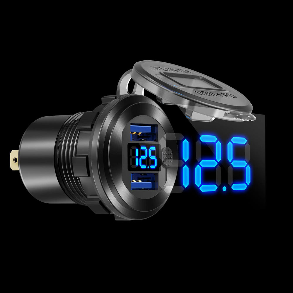 Hapytrip aluminum waterproof socket resists heat and corrosion for long lasting use.