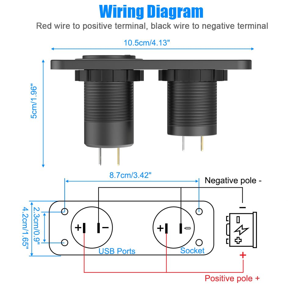 Hapytrip installation kit with screws and terminals for easy mounting