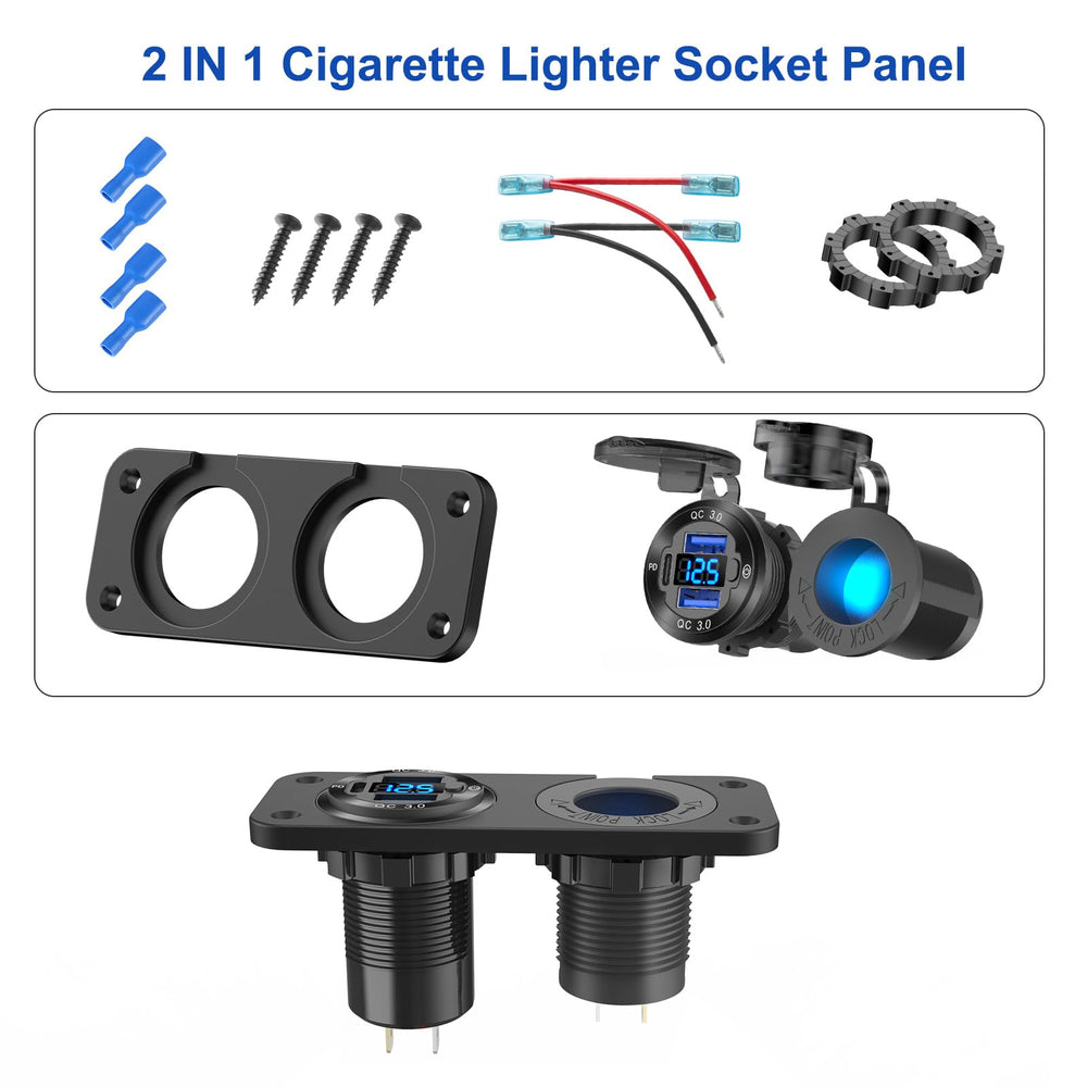 Hapytrip installation kit includes screws and wires for flexible mounting.