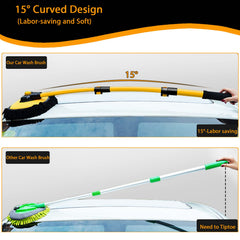 Harazaqa telescopic handle extends to reach high panels safely