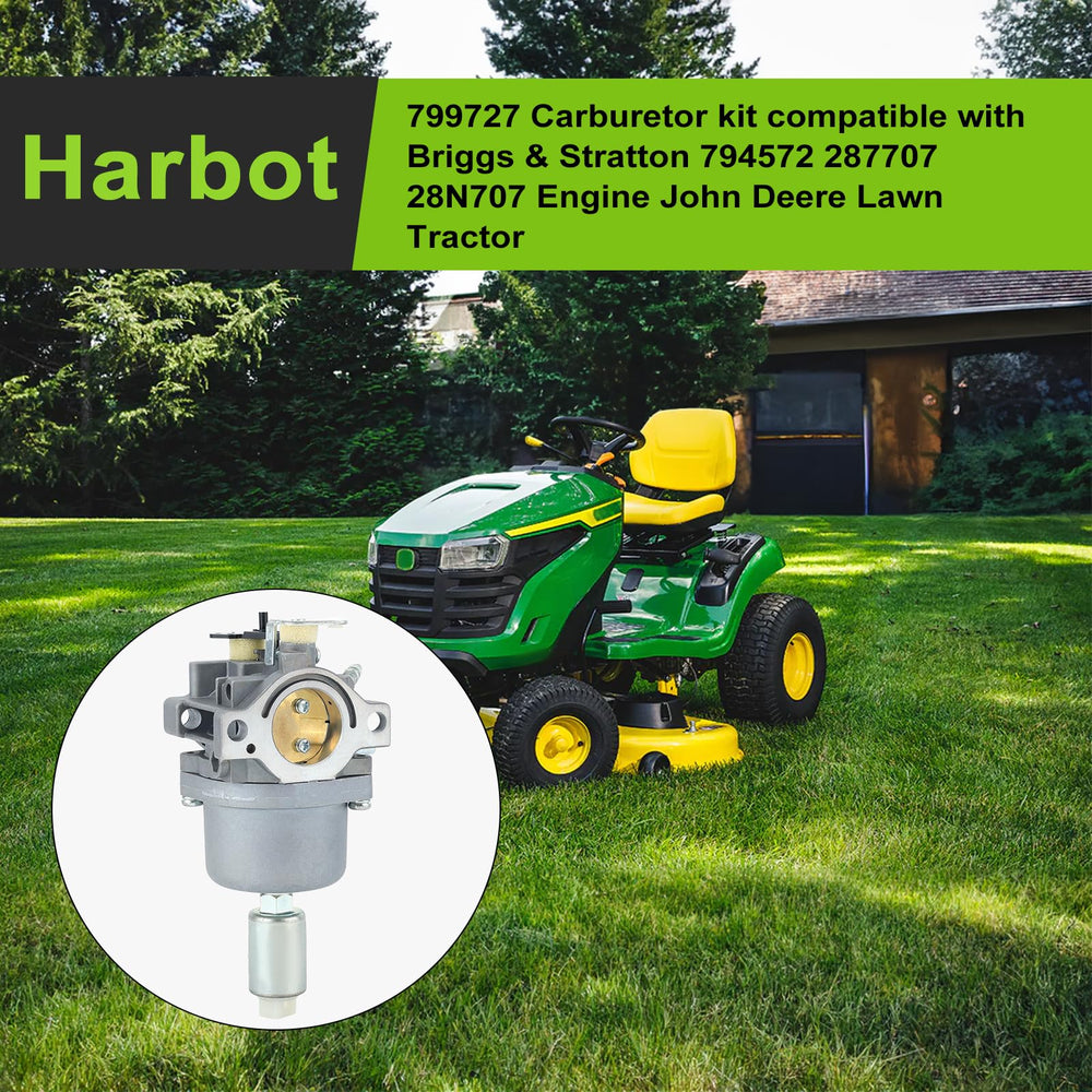 Harbot BS engine carburetor installation image for bolt-on fit.