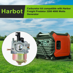Harbot carburetor back view showing compact fit on engine
