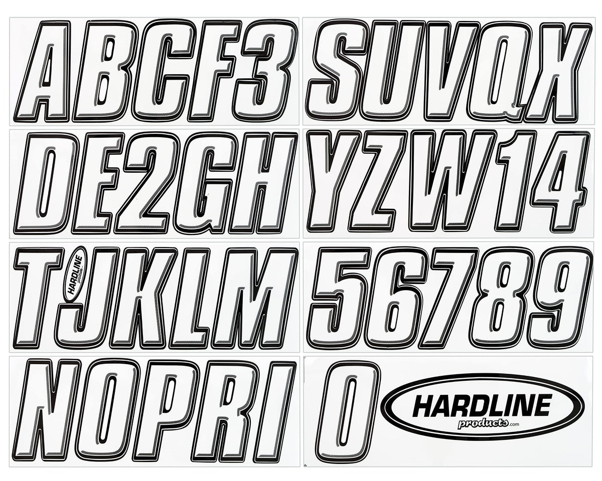 Hardline USA Series 800 registration numbers on hull for clear visibility