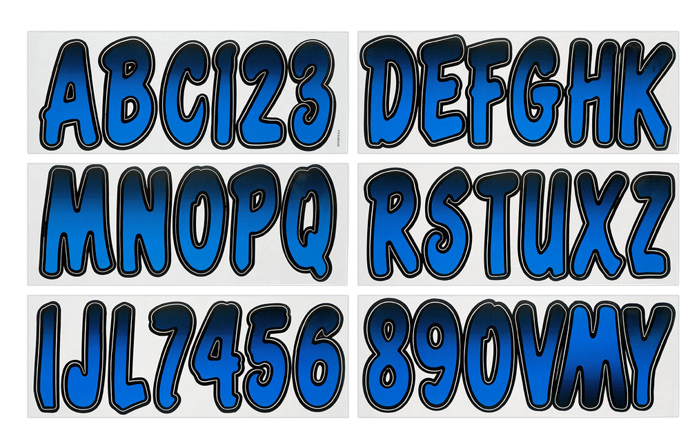 Hardline Series 200 letters and numbers for durable hull registration
