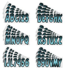Hardline Series 200 3-inch USCG letters and numbers ready for registration