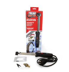 Hardline Products Tread Doctor Sniper Kit with heated groover shaping tire edges for better grip.
