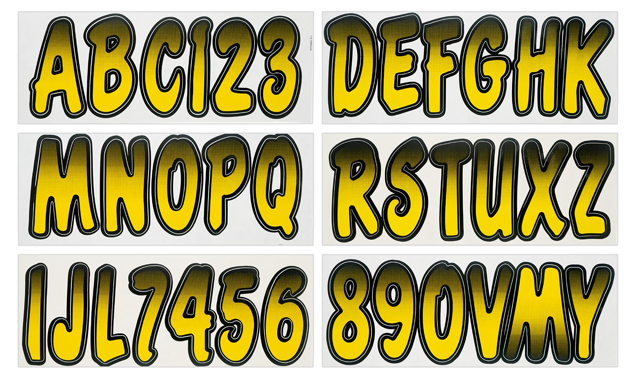 Hardline USA Series 200 registration kit front view with gradient letters for a professional look.