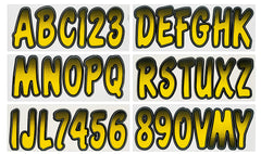 Hardline USA Series 200 registration kit front view with gradient letters for a professional look.