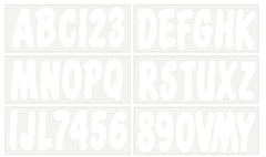 Hardline Products USA Series 200 registration letters A-Z applied to boat hull for clear visibility.