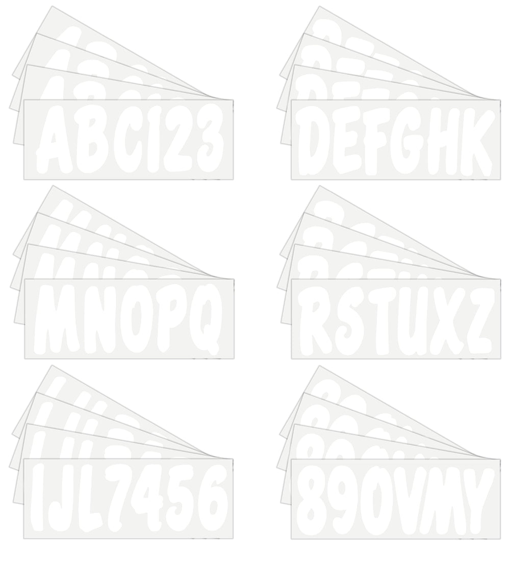 Hardline Products registration numbers on hull durable for UV and fuel resistance.